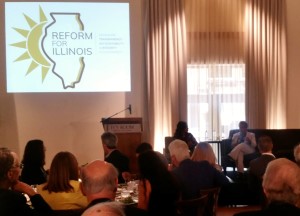 Mayor Lori Lightfoot.   We provided sound for the Reform for Illinois event.